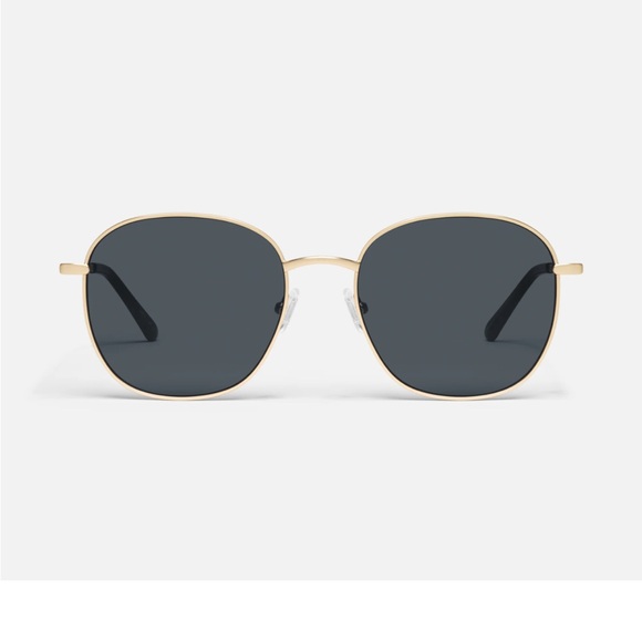 Quay Gold Frame Sunglasses with Black Lenses" Jezabell gold smoke" - Picture 1 of 5